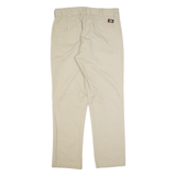 DICKIES Workwear Mens Trousers Beige Regular Straight W34 L30