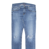 TOMMY HILFIGER Womens Jeans Blue Regular Tapered Stone Wash W36 L36