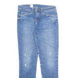 TOMMY HILFIGER Womens Jeans Blue Regular Tapered Stone Wash W27 L28
