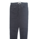 LEVI'S Womens Jeans Black Regular Tapered W24 L26