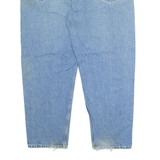 CARHARTT Mens Jeans Blue Regular Straight Stone Wash W44 L30