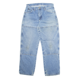 DICKIES Womens Jeans Blue Regular Straight Stone Wash W30 L30