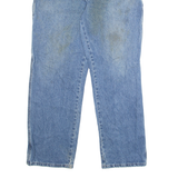 DICKIES Carpenter Cargo Mens Jeans Blue Regular Straight Stone Wash W34 L30