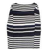 GLOBUS ESSENTIALS Womens Patterned Jumper Blue Striped Tight Knit Viscose M