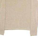 TOM TAILOR Mens Jumper Brown Crew Neck Waffle Knit XS