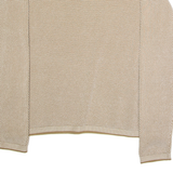 TOM TAILOR Mens Jumper Brown Crew Neck Waffle Knit XS