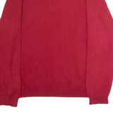 ADIDAS Mens Jumper Red V-Neck Tight Knit XL