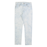 LEVI'S 501 S Big E Womens Jeans Blue Slim Tapered Acid Wash W27 L30
