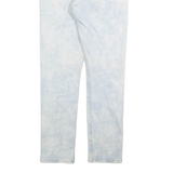 LEVI'S 501 S Big E Womens Jeans Blue Slim Tapered Acid Wash W27 L30
