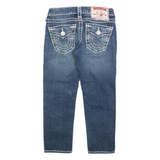 TRUE RELIGION Lily Super T Womens Jeans Blue Slim Tapered Stone Wash W23 L22