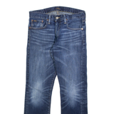 POLO RALPH LAUREN Womens Jeans Blue Slim Straight Stone Wash W30 L30