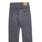 LEVI'S Wedgie Big E Womens Jeans Grey Slim Straight Stone Wash W25 L28
