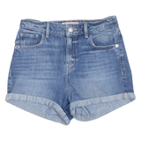 GUESS High Waisted Womens Denim Shorts Blue XS W26