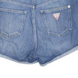 GUESS High Waisted Womens Denim Shorts Blue XS W26