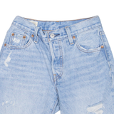 LEVI'S 501 90s BIG E Womens Jorts Shorts Blue XXS W23