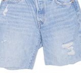 LEVI'S 501 90s BIG E Womens Jorts Shorts Blue XXS W23