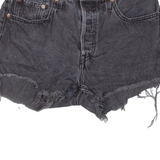 LEVI'S 501 Womens Denim Shorts Black S W27
