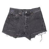 LEVI'S 501 Womens Denim Shorts Black S W27