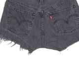 LEVI'S 501 Womens Denim Shorts Black S W27