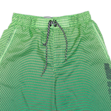 NIKE Mens Sports Shorts Green Relaxed Crazy Pattern S W26
