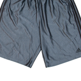 ADIDAS Mens Sports Shorts Silver Relaxed XL W30