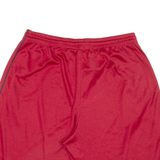 REEBOK Mens Sports Shorts Red Relaxed L W32