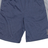 REEBOK Mens Sports Shorts Blue Relaxed M W30
