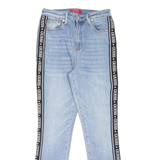 GUESS Spell-Out Womens Jeans Blue Slim Skinny Stone Wash W24 L25