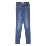 LEVI'S Mile High Womens Jeans Blue Slim Skinny Stone Wash W25 L32