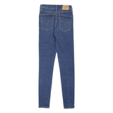LEVI'S Mile High Womens Jeans Blue Slim Skinny Stone Wash W25 L32