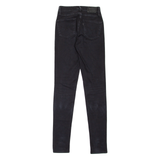 LEVI'S 721 High Rise BIG E Womens Jeans Black Slim Skinny W25 L32