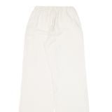 PULL&BEAR Womens Trousers Cream Loose Straight Viscose W22 L30