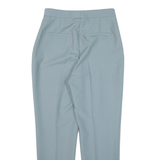 ZARA Pleated Womens Trousers Blue Slim Tapered W26 L26