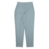 ZARA Pleated Womens Trousers Blue Slim Tapered W26 L26