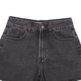 URBAN REVIVO Womens Denim Shorts Black UK 6 W26