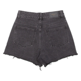 URBAN REVIVO Womens Denim Shorts Black UK 6 W26