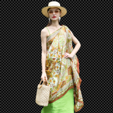 Anyyou 100% Mulberry Silk Coffee Brown Scarf Women Luxury Long Shawl – Beach Wear, Swimwear Cover Up, Pashmina Foulard Fashion Accessory