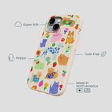 Seashell Pup Bloom iPhone 15 Case