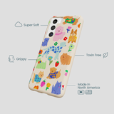 Seashell Pup Bloom Samsung Galaxy S22 Case