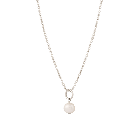Paloma Pearl Necklace Silver