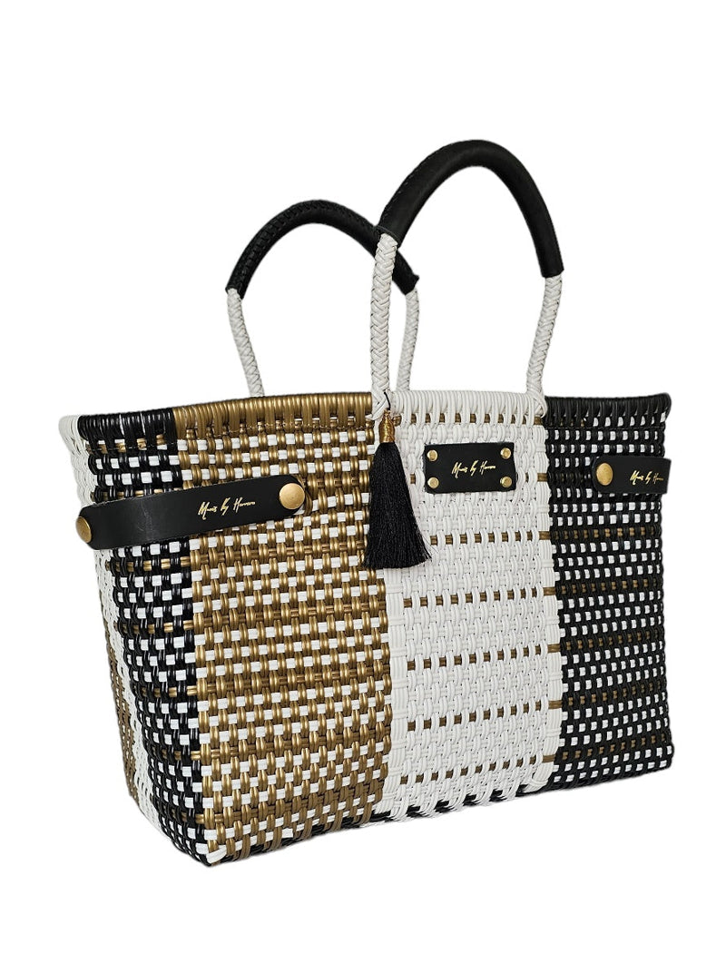 Less Pollution Handbag - Golden Espresso