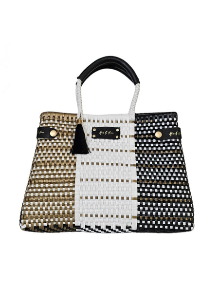 Less Pollution Handbag - Golden Espresso