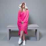 Aphrodite Hot Pink Holiday Resort Midi Dress