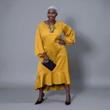 Plus Size Gold Leopard Print Jacquard Midi Dress - Aphrodite - Up to UK 24/US 20