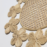 Blossom Place Mat - Handmade Iraca Palm Placemat