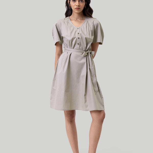 pleated tent dress Pleated Tent Dress in Ecru – Cerqular