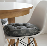 Anypillow Dark Gray Seat Cushion – Geometric Tee Print Design