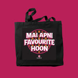 Positive Affirmation Tote - Black Canvas