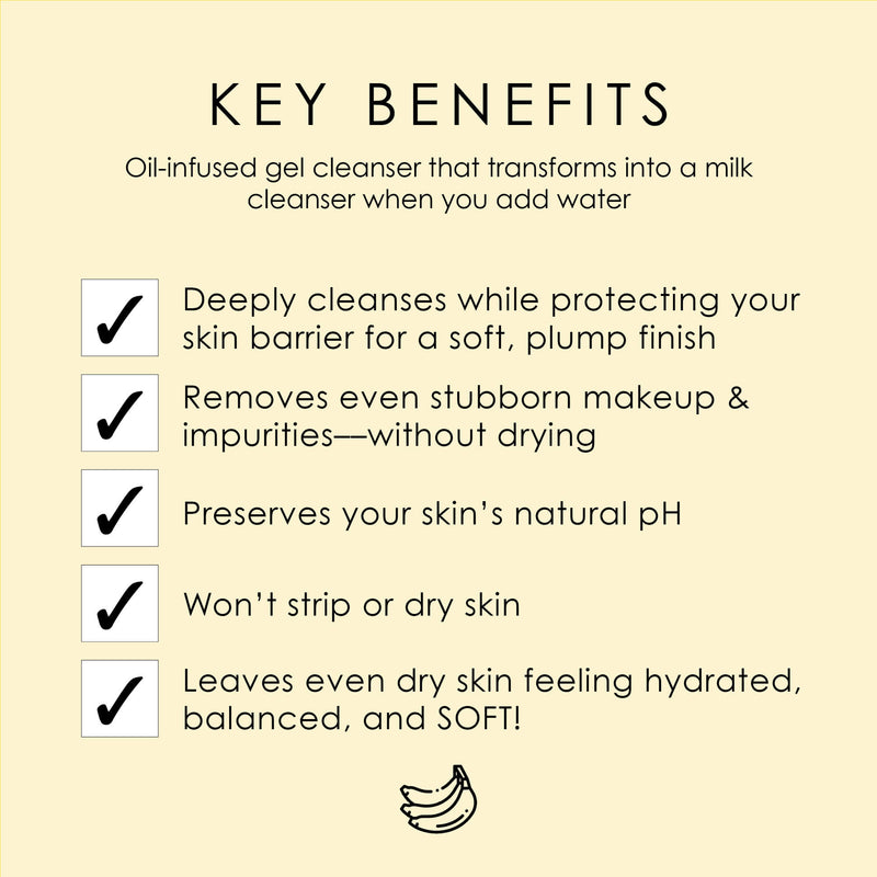 Image: Key benefits of our makeup melting cleansing oil-infused gel