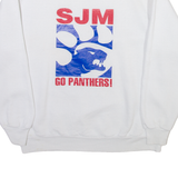 JERZEES SJM GO PANTHERS Mens Sweatshirt White USA XL
